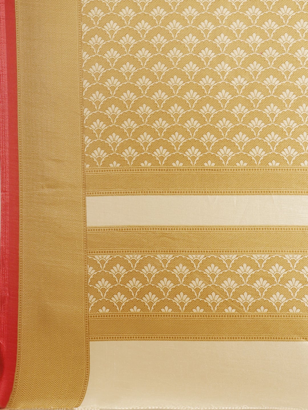 Saree Mall Beige & Cream-Coloured Printed Saree | Grocsy