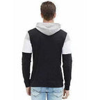 Men's Stylish Full Sleeve Grey, White, Black Hooded T-Shirt | Grocsy