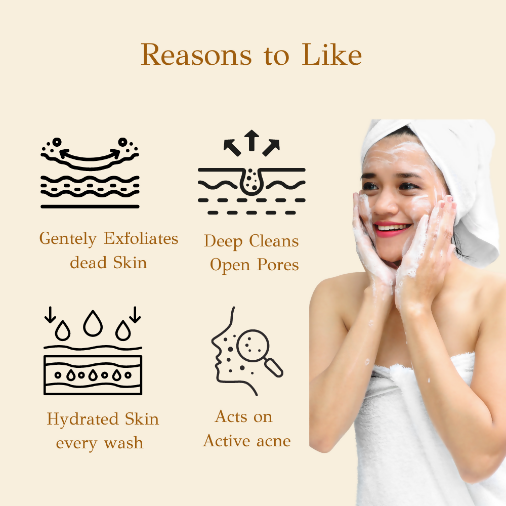dBasic Salicylic Acid Face Wash with Rice Water For Acne Prone Skin, Cleanses Pores & Excess Oil | Grocsy