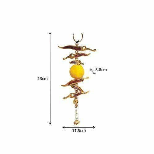 Neembu Mirch Meena Aluminium Metal Door Hanging | Grocsy
