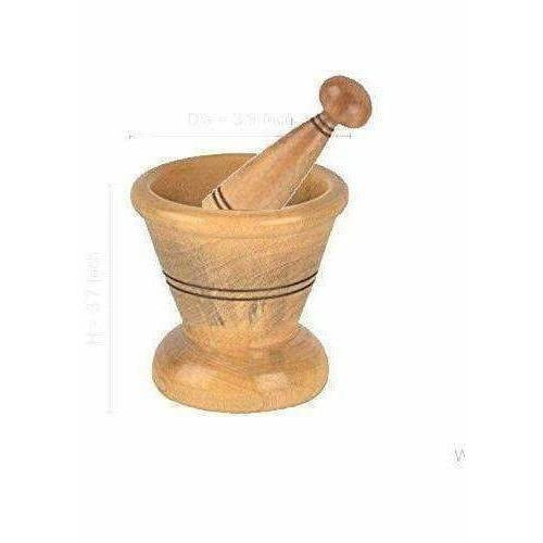 Wooden Spice Masher Mortar & Pestle | Grocsy