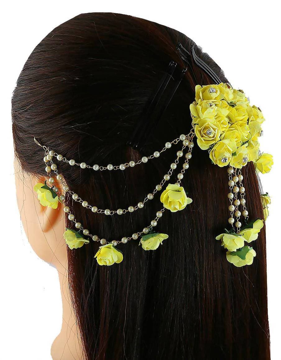 Yellow Flower Hair Accessories | Grocsy