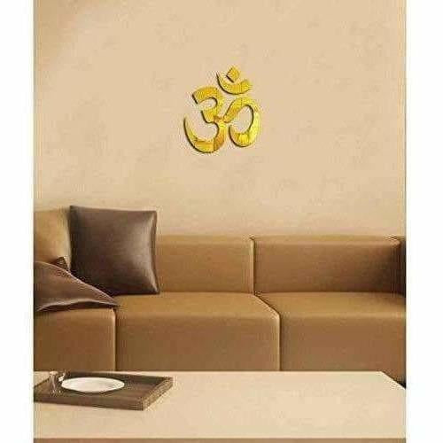Gold Color - OM 3D Acrylic Mirror Wall Stickers | Grocsy