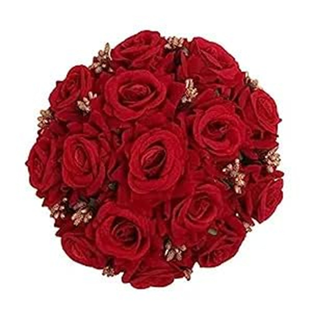 Red Rose Juda With Gold Pollens | Grocsy