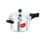 Induction Base Aluminum Pressure Cooker - 5 Litres | Grocsy
