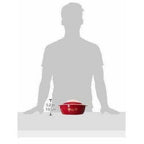 Maroon Color - Plastic Casserole Set of 3 - Pieces | Grocsy