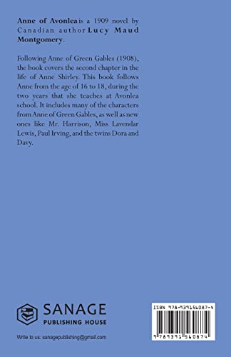 Anne of Avonlea by Montgomery, L M | Grocsy