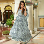 PartyWear Designer Mint Cream Pure Maslin Palazzo Suit - Anbazaar | Grocsy