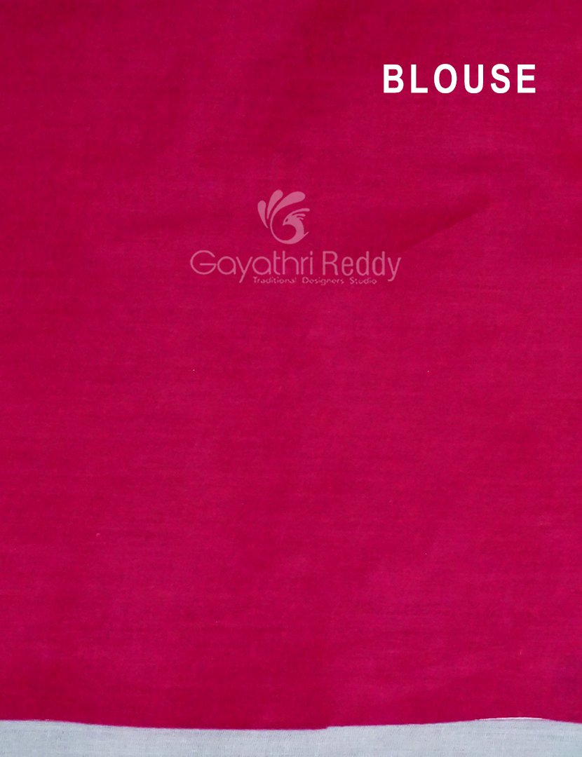 Block Print Light Pista Coloured Mulmul Cotton Saree By Gayathri Reddy Designer Studio | Grocsy