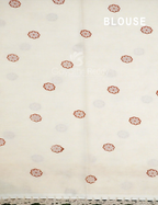 Cream Colour Peacock Block Print Crocia Mulmul Cotton Saree By Gayathri Reddy Designer Studio | Grocsy