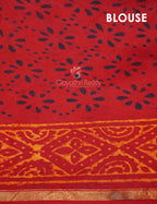 Shades of Red Chanderi Print Saree By Gayathri Reddy Designer Studio | Grocsy