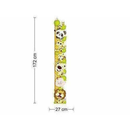 Wall Sticker for Kids Room Animal Height Chart with Multicolour | Grocsy