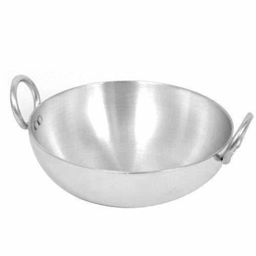 Stainless Aluminium Kadhai - 19 cm width | Grocsy