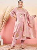 Sztori Floral Printed Keyhole Neck Straight Kurta With Trouser & Dupatta | Grocsy