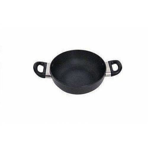 Anodised kadhai with Stainless Steel Lid | Grocsy