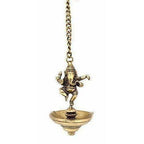 Dancing Ganesha Brass Hanging Diya | Grocsy