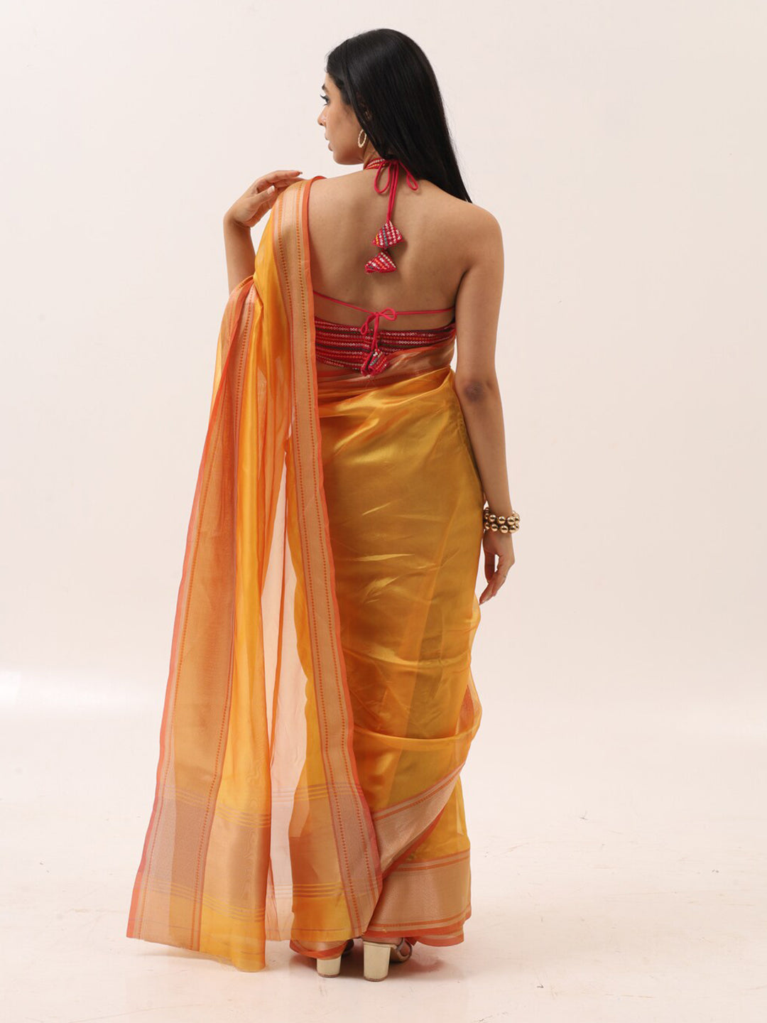 Tikhi Imli Organza Ready to Wear Saree | Grocsy