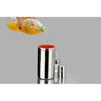 Nirlon Stainless Steel Oil Pot, 1 Litre, Silver | Grocsy