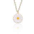 Gold-Toned Alloy Sunflower Pendant Necklace - The Pari | Grocsy