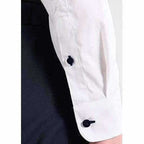 Men's Contrast Button Slim Fit Formal Shirt | Grocsy