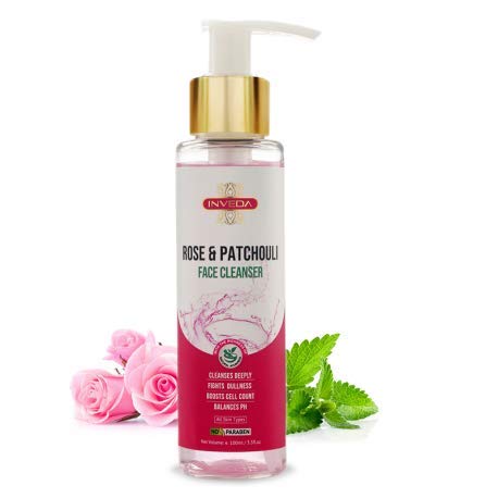Inveda Soothing Rose and Patchouli Face Cleanser | Grocsy
