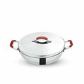 Stainless Steel Kadai with  Lid - 2.5 Litres | Grocsy