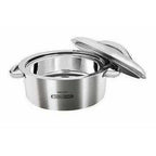 Stainless Steel Casserole, 1.5 Litres, Silver | Grocsy