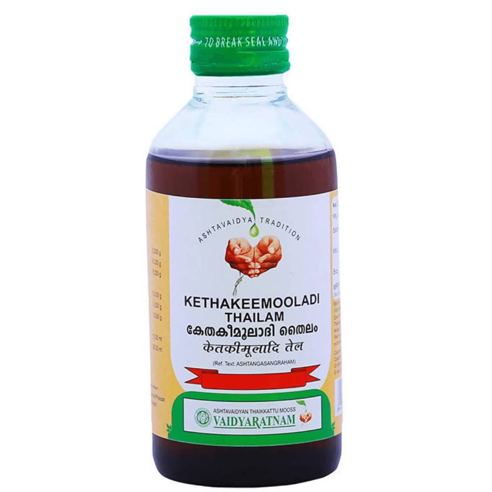 Vaidyaratnam Kethakeemooladi Thailam | Grocsy