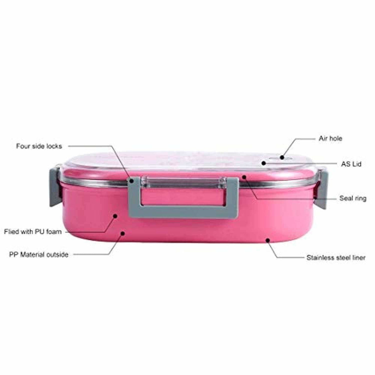 Stainless Steel Lunch Box 710 ml for Kids | Grocsy