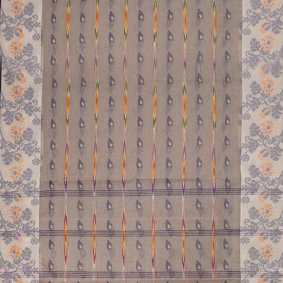 Exclusive Collection 100% Pure Cotton Rose Mauve Tant Saree With Hand Weaving Work | Grocsy