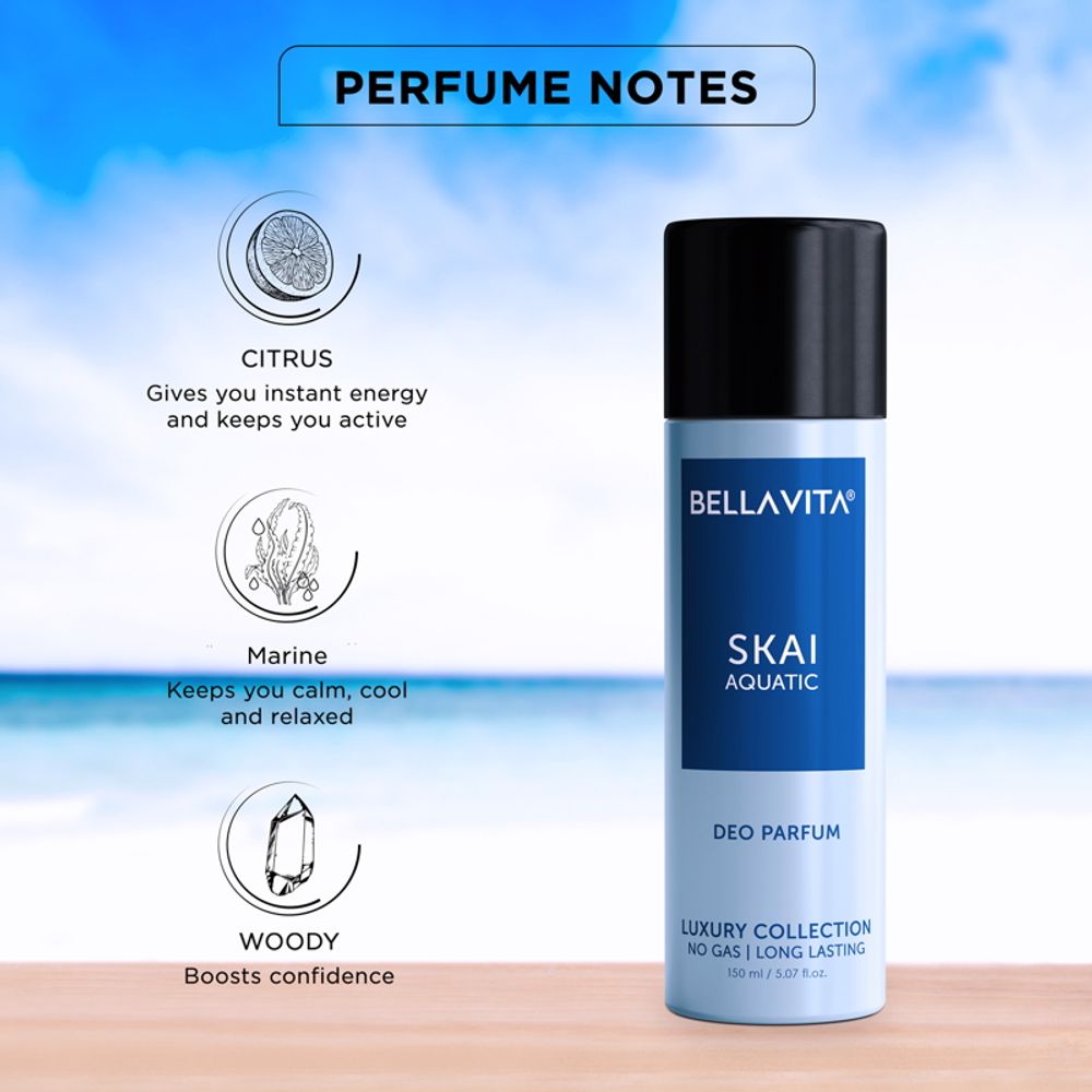 Bella Vita Skai Aquatic Deo Parfum | Grocsy