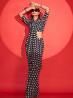 Tikhi Imli Geometric Printed Saree | Grocsy