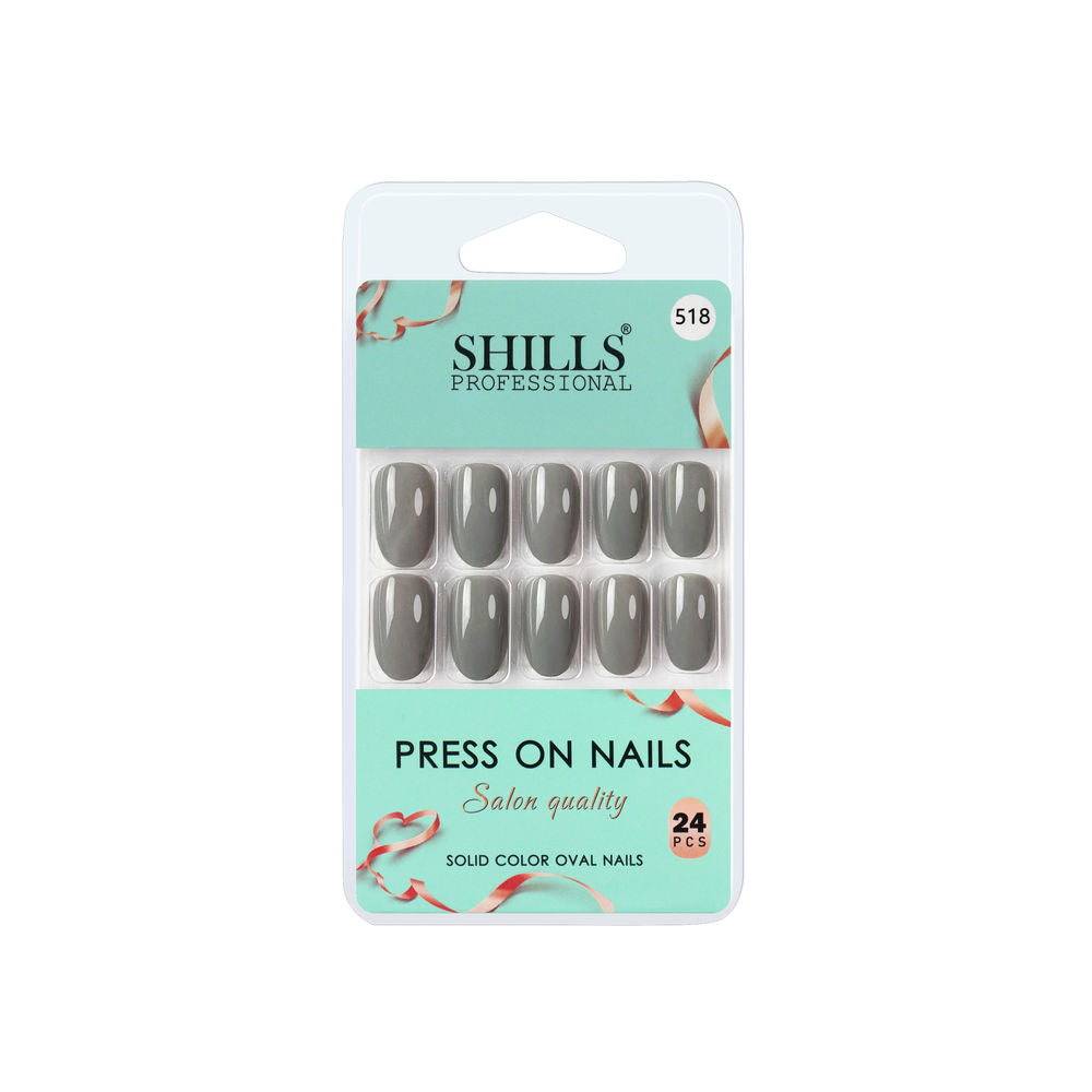 Shills Professional Reusable Press On Nails Oval - SPN518 | Grocsy