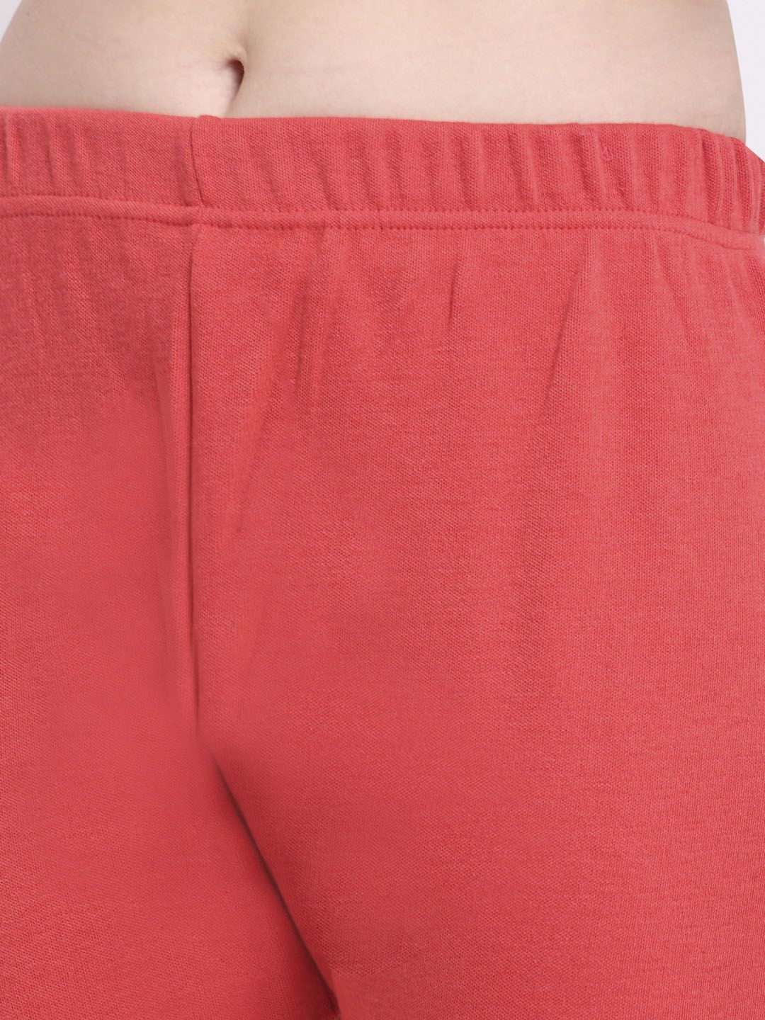 TAG 7 Women Pink Solid Woolen Leggings | Grocsy