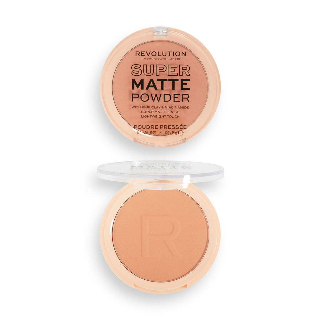 Makeup Revolution Super Matte Pressed Powder - Warm Beige | Grocsy