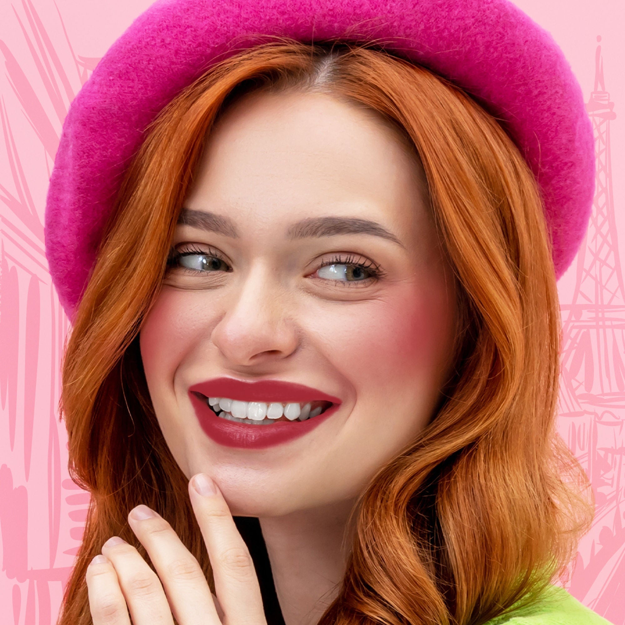 Makeup Revolution X Emily In Paris Multi-Use Lip & Cheek Blush Paris Fantasy Rouge | Grocsy