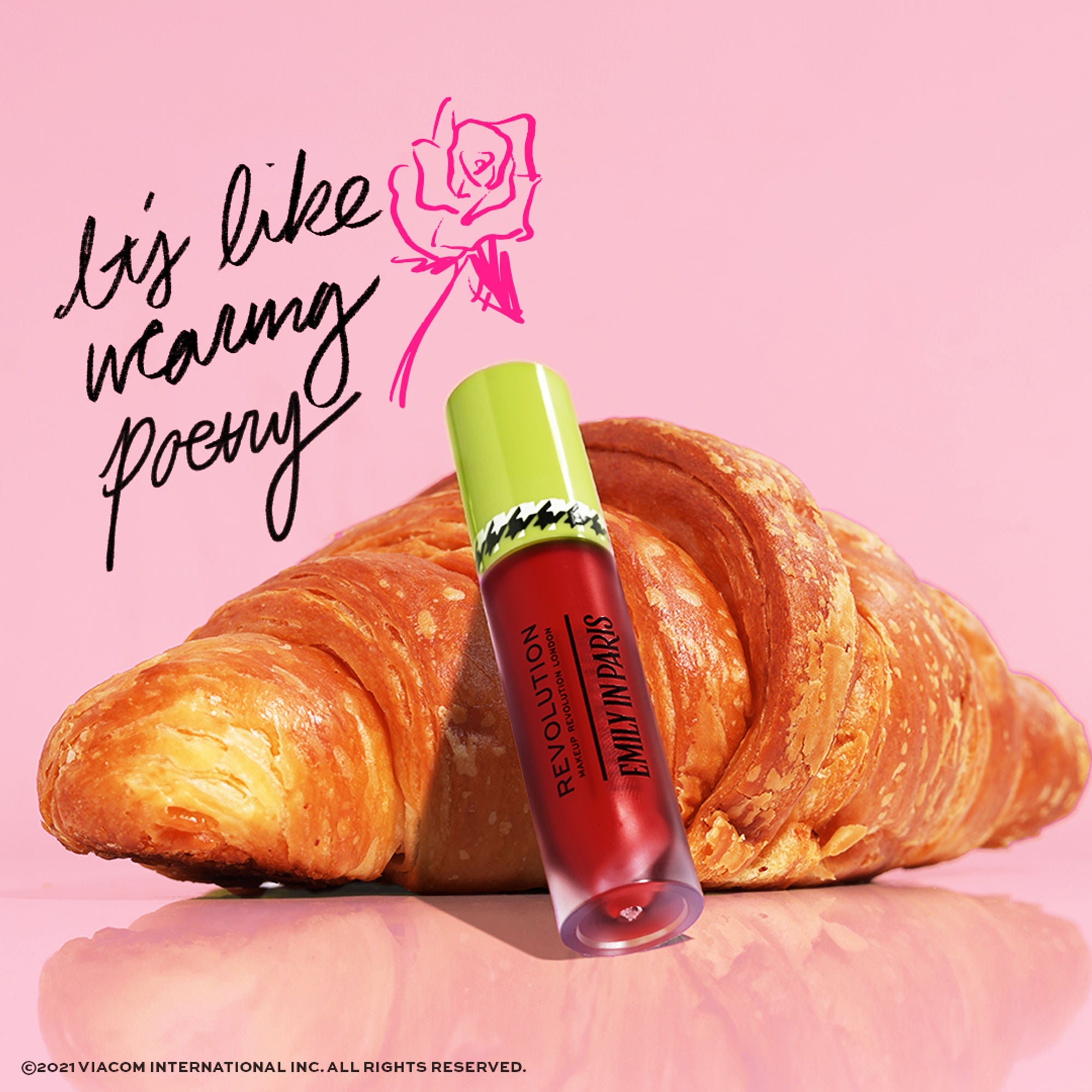 Makeup Revolution X Emily In Paris Multi-Use Lip & Cheek Blush Paris Fantasy Rouge | Grocsy