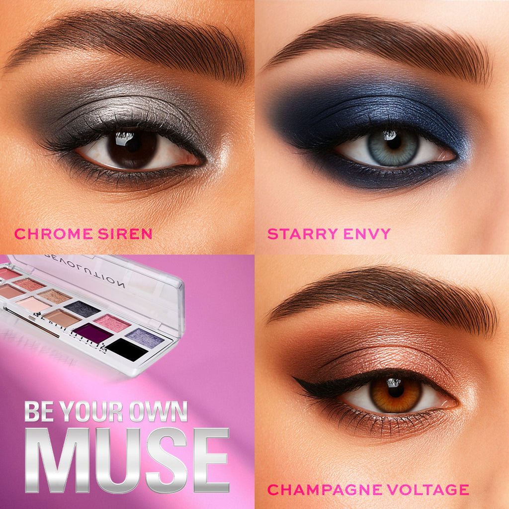Makeup Revolution Metallic Muse The Muse Icon Eyeshadow Palette | Grocsy