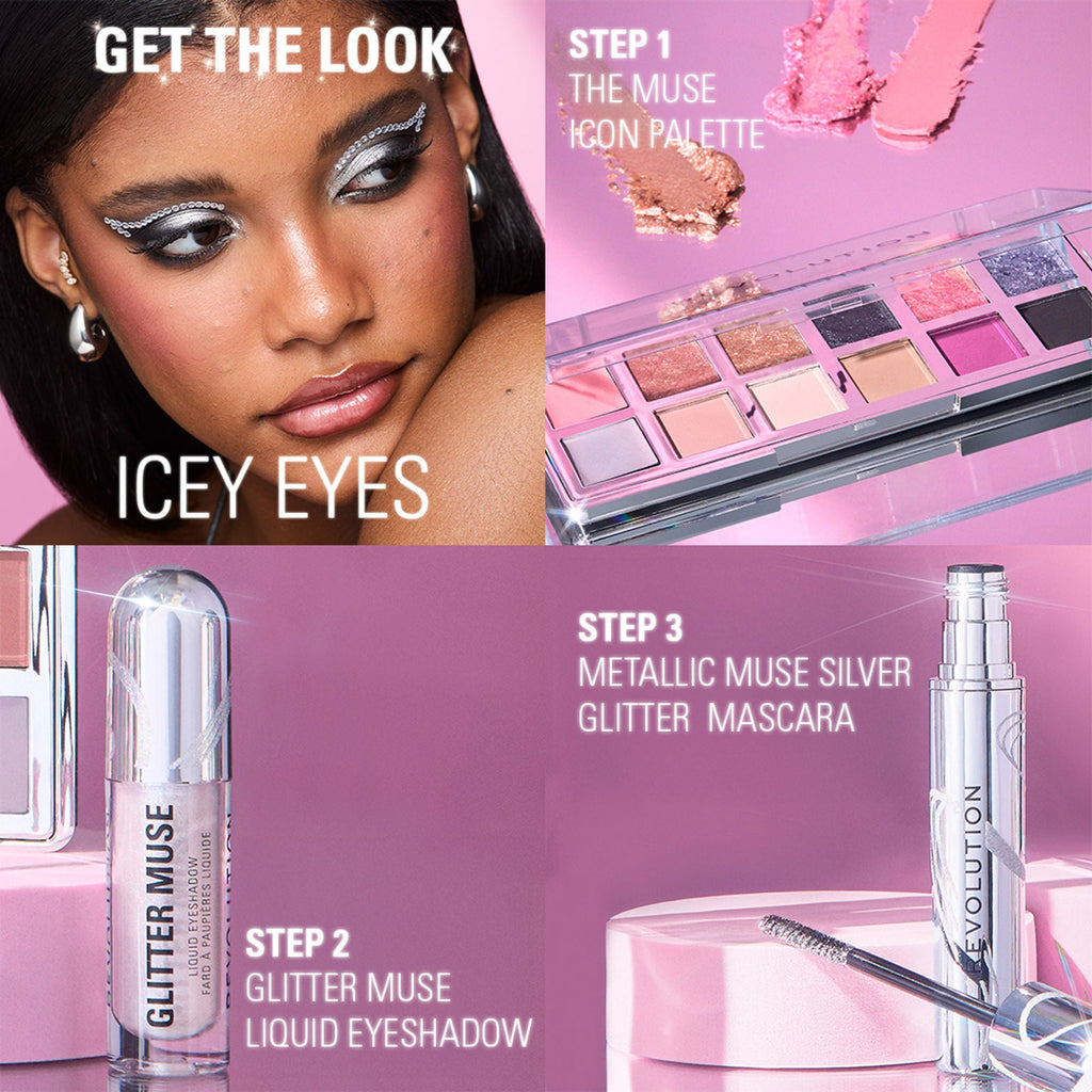 Makeup Revolution Metallic Muse The Muse Icon Eyeshadow Palette | Grocsy