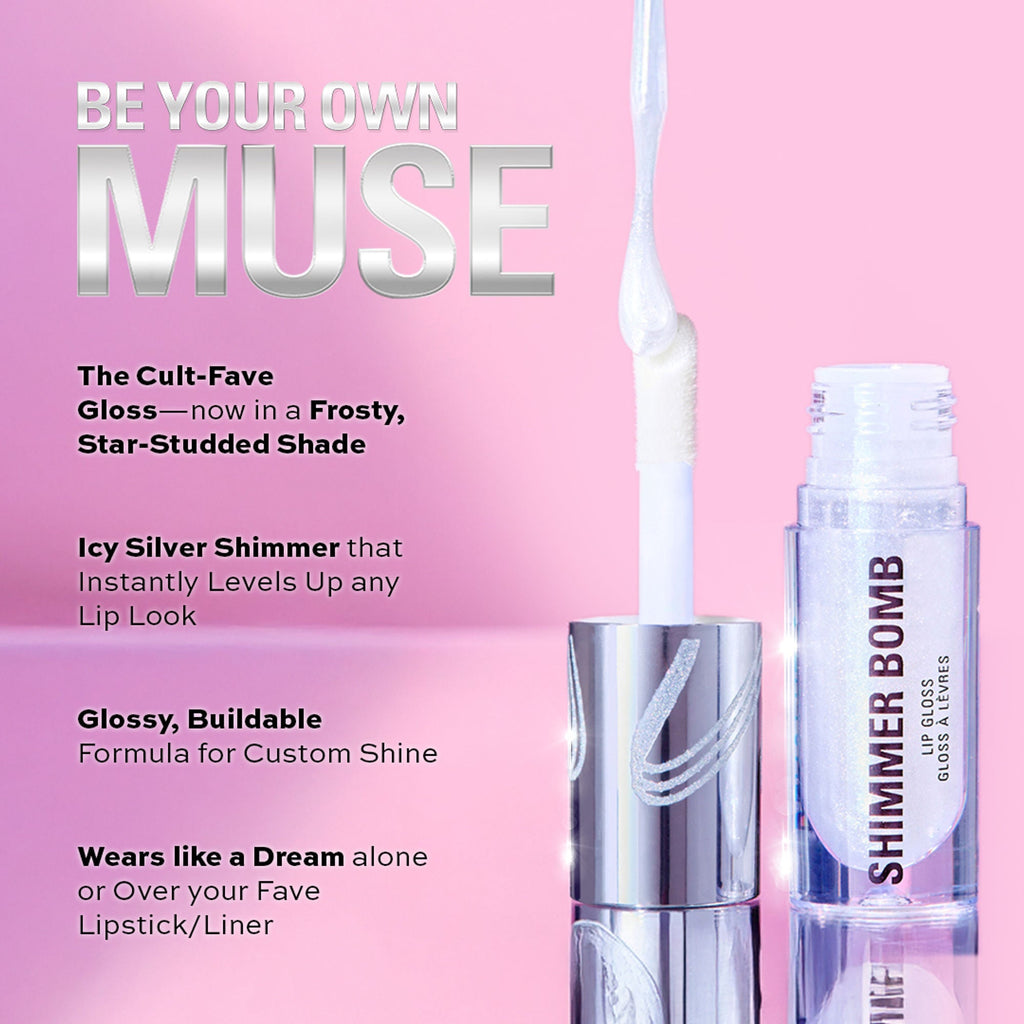 Makeup Revolution Metallic Muse Shimmer Bomb Lip Gloss | Grocsy