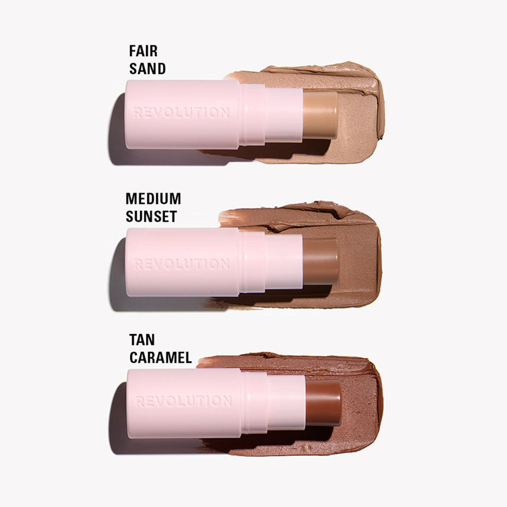 Makeup Revolution Skin Silk Bronzer Stick - Medium Sunset | Grocsy