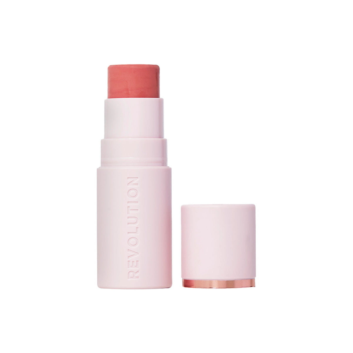 Makeup Revolution Skin Silk Marble Blush Stick - Peachy Pink | Grocsy