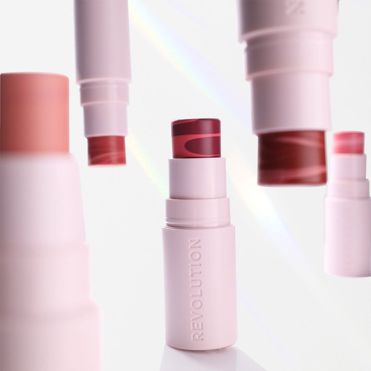 Makeup Revolution Skin Silk Marble Blush Stick - Rosy Cheeks | Grocsy