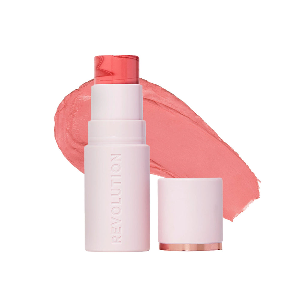 Makeup Revolution Skin Silk Marble Blush Stick - Rosy Cheeks | Grocsy