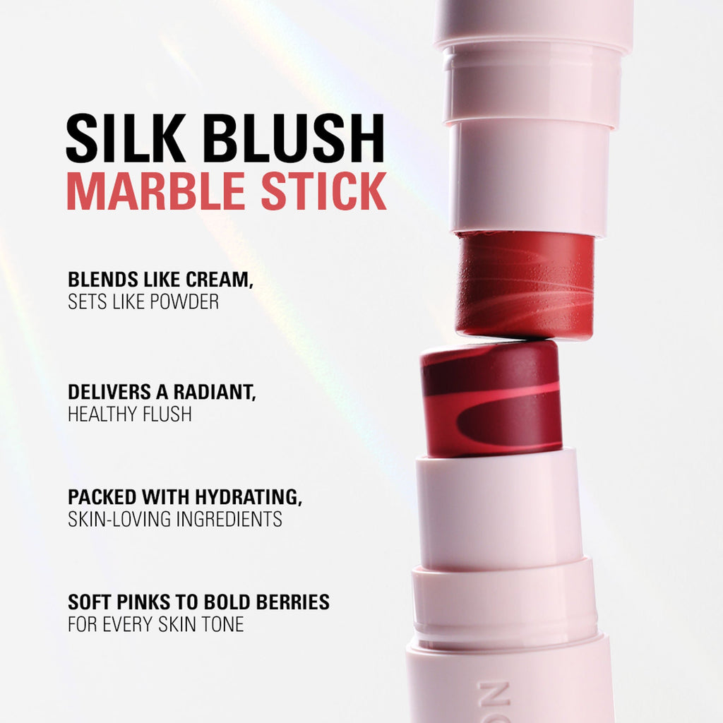 Makeup Revolution Skin Silk Marble Blush Stick - Rosy Cheeks | Grocsy