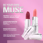 Makeup Revolution Metallic Muse Glitter Lipstick - Iced Berry | Grocsy