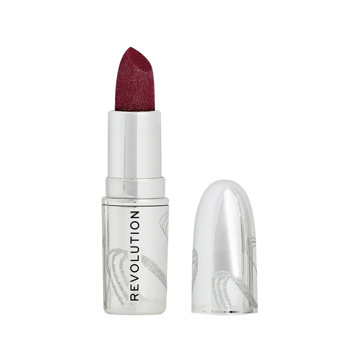 Makeup Revolution Metallic Muse Glitter Lipstick - Iced Berry | Grocsy