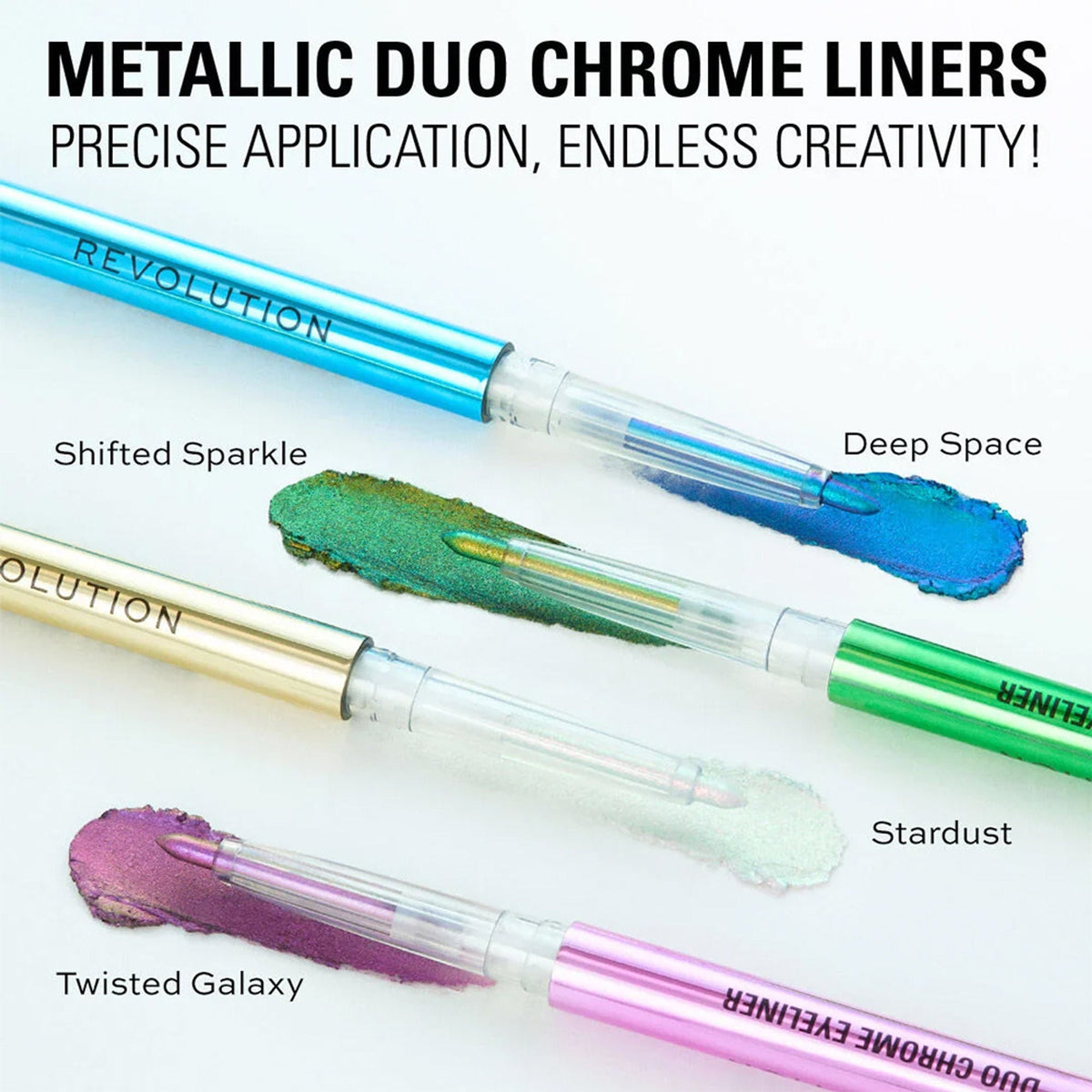 Makeup Revolution Metallic Duochrome Eyeliner - Stardust | Grocsy