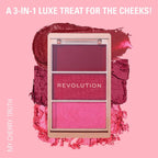 Makeup Revolution Blush Icon Palette - My Cherry Truth | Grocsy