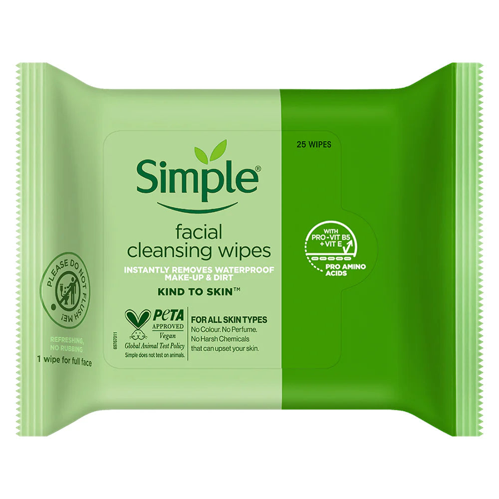 Simple Kind To Skin Cleansing Facial Wipes | Grocsy